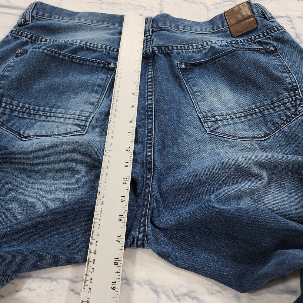 Sean John Jeans MENS 38X33 Tall Blue Baggy Wide Leg Hip Hop Skater VINTAGE Y2K - Picture 7 of 11